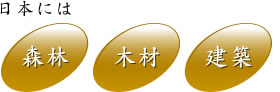 日本には森林、木材、建築